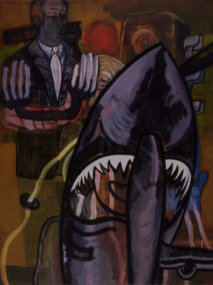 Sharky, 1992-1993, acryl/oil/canvas, 175x140cm