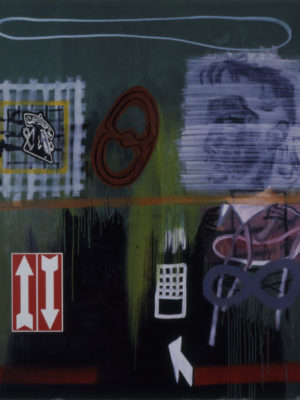 Up and Down,1993, acryl/oil/canvas, 140x100cm